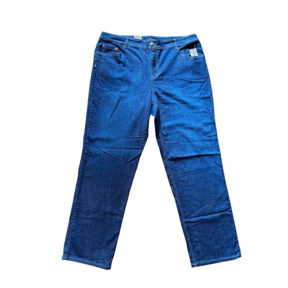 NWT Charter Club Classic Jeans Women's Size 18 W Dark Wash Straight Leg Pants - Picture 2 of 10